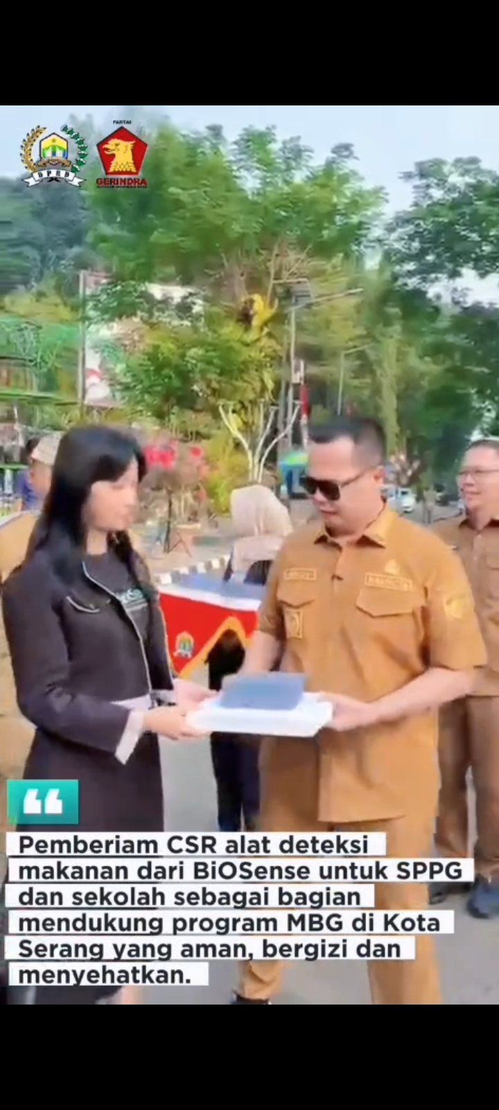 Edi Santoso Kawal Pemberian CSR Alat Deteksi Keamanan Makanan BiOSense untuk SPPG dan Sekolah di Kota Serang