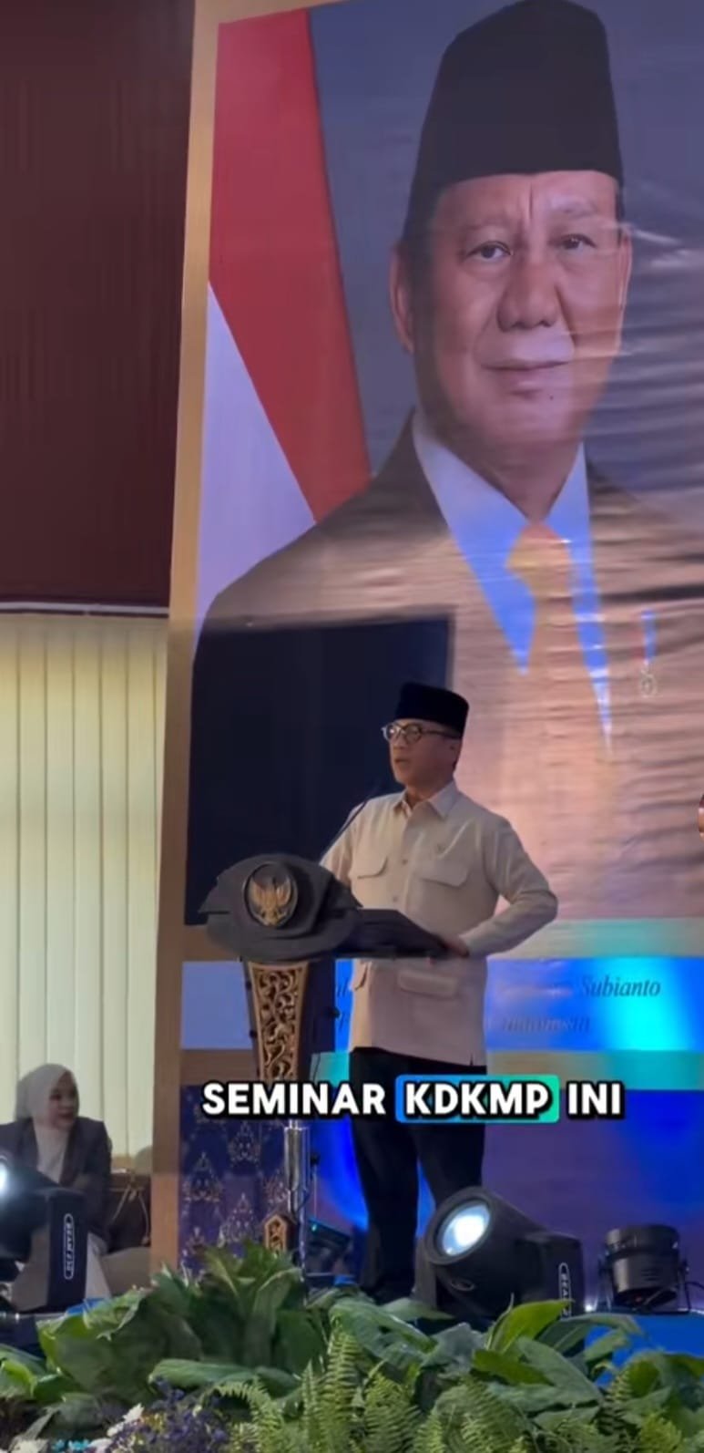 Seminar Nasional Kopdes Merah Putih Lampung Resmi Dibuka Mendes PDT, Dorong Ekonomi Desa dan Lapangan Kerja