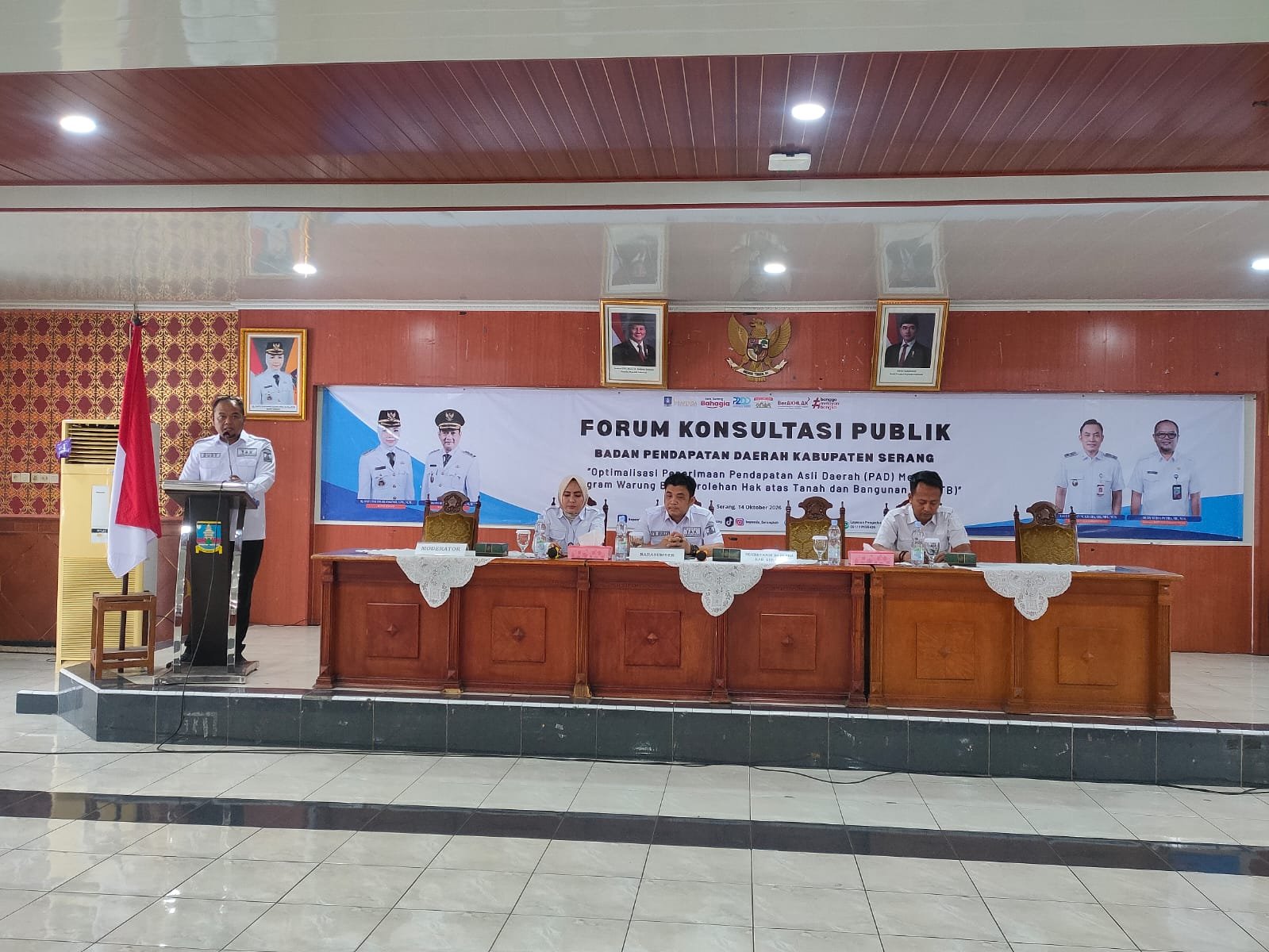 Forum Konsultasi Publik " Optimalisasi Penerimaan Pendapatan Asli Daerah Melalui Program Warung BPHTB ".